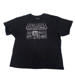 Jack Harlow Harlows's Salon Sketch White Tag Black T-Shirt Shirt Size XXL